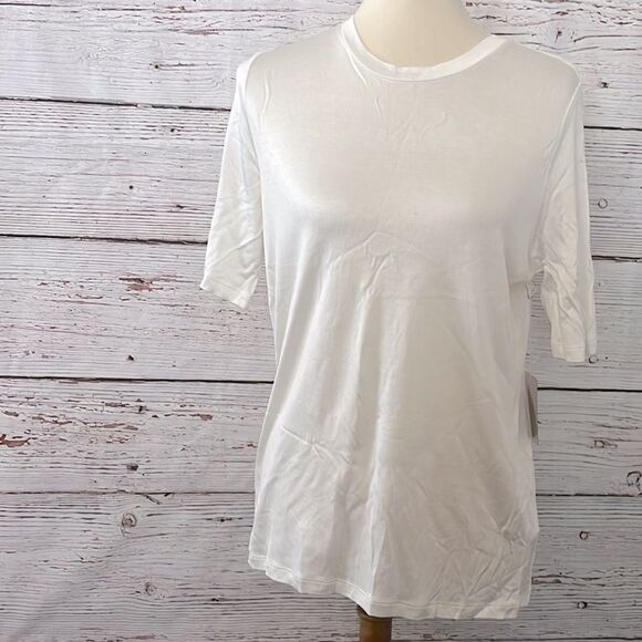 Forever 21 Knit Short Sleeve Top In Ivory - Picture 6 of 6